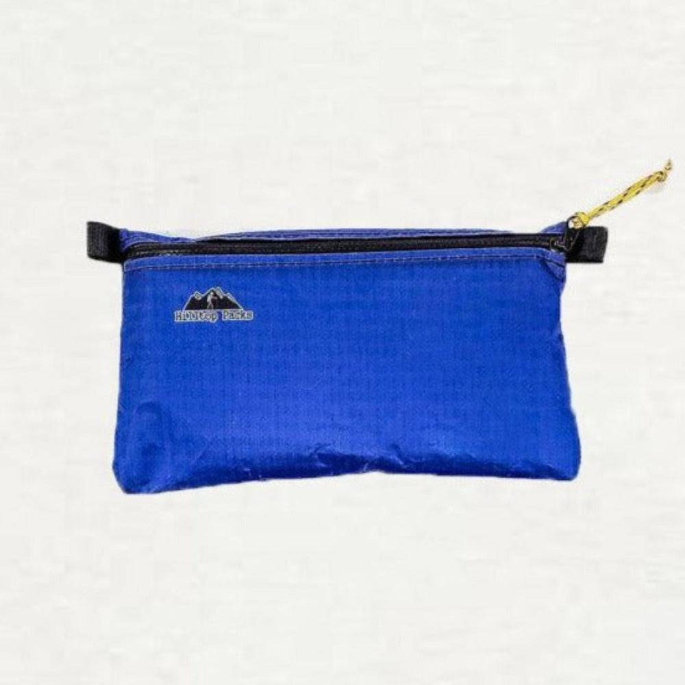 Hilltop Packs LLC - Ultralight Zipper Pouches - Classic Patterns - Challenge D50T Fabric - Blue, small
