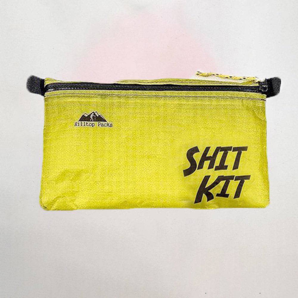 Hilltop Packs LLC - Ultralight Zipper Pouches - Classic Patterns - Challenge D50T Fabric - Shit kit, small